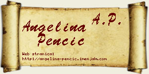 Angelina Penčić vizit kartica